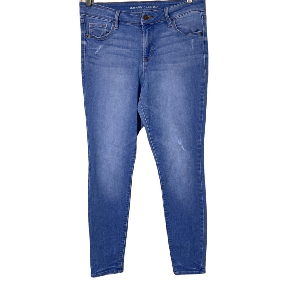 Old Navy rockstar mid-rise faded distressed skinny